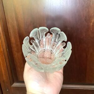 < Vintage Muurla Crystal Votive Made In Finland >